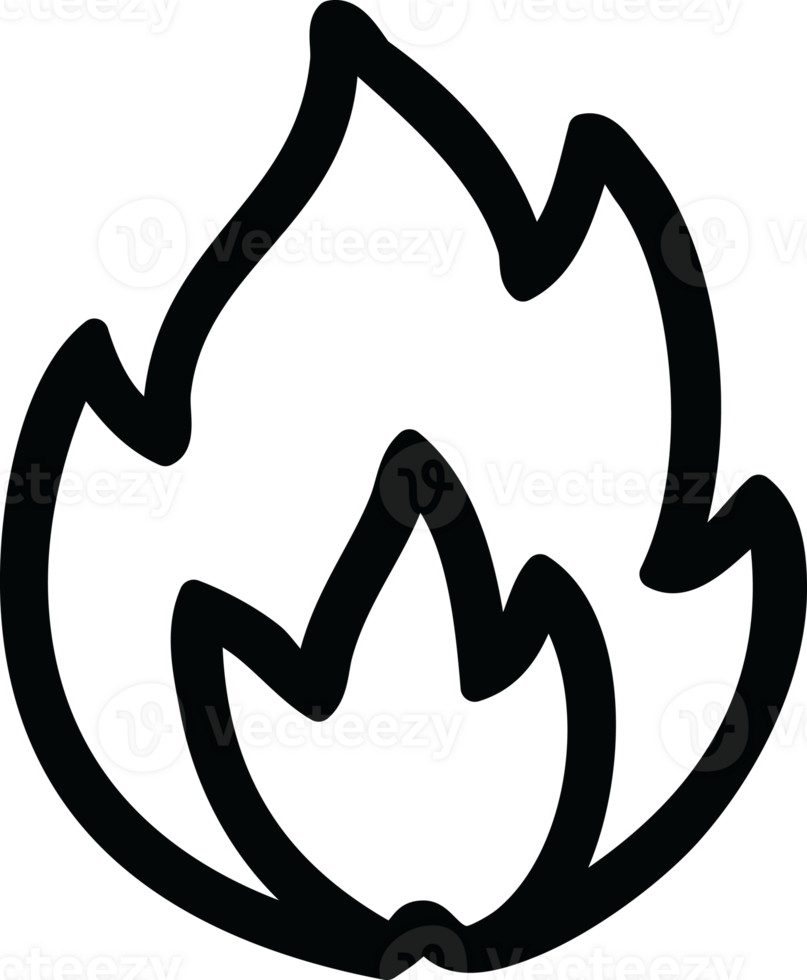 simple flame icon symbol png