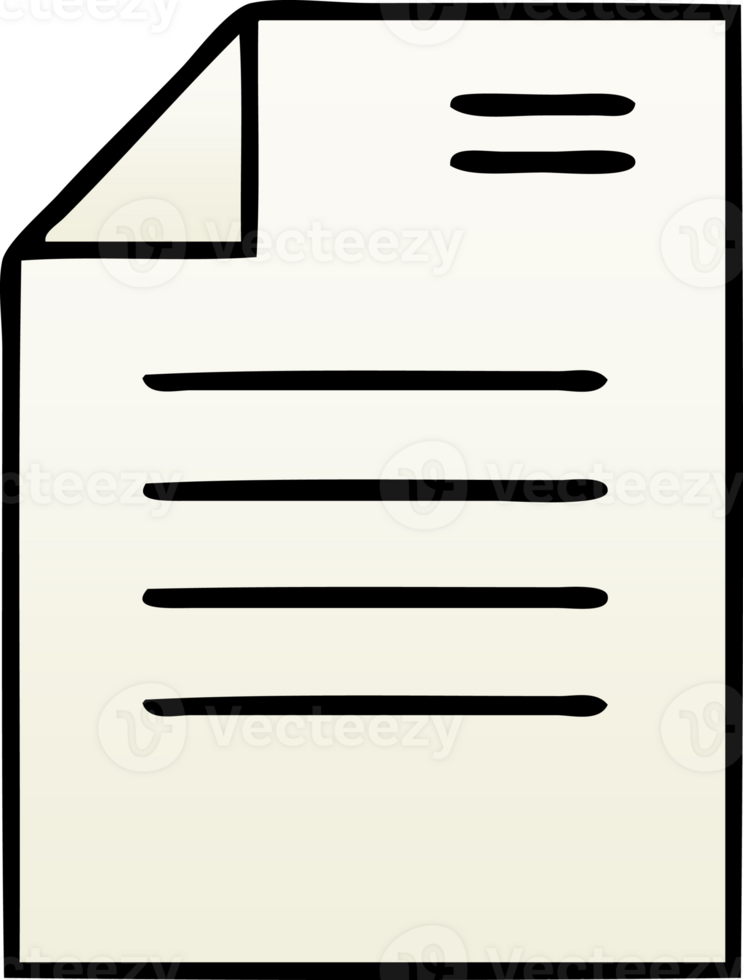pendenza ombroso cartone animato di un' foglio di carta png