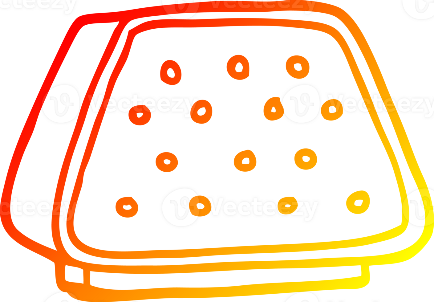 warm gradient line drawing of a cartoon desktop intercom png