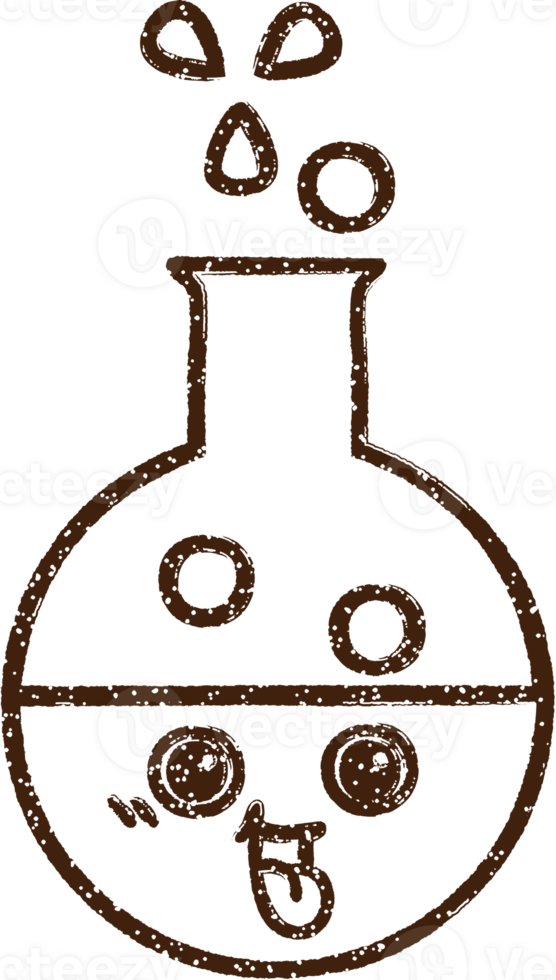 Science Experiment Charcoal Drawing png