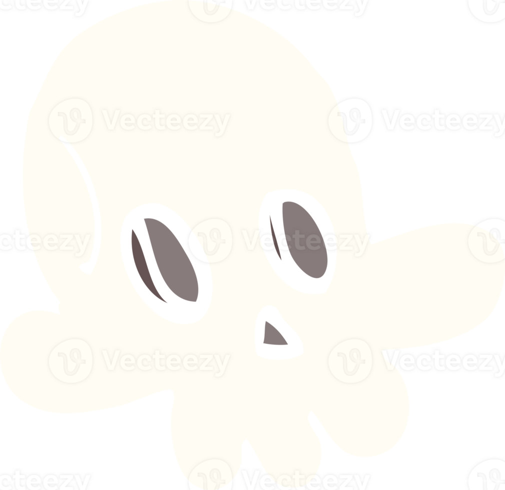 cartoon doodle halloween skull png