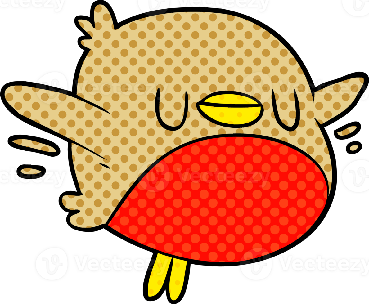 cute cartoon christmas robin png