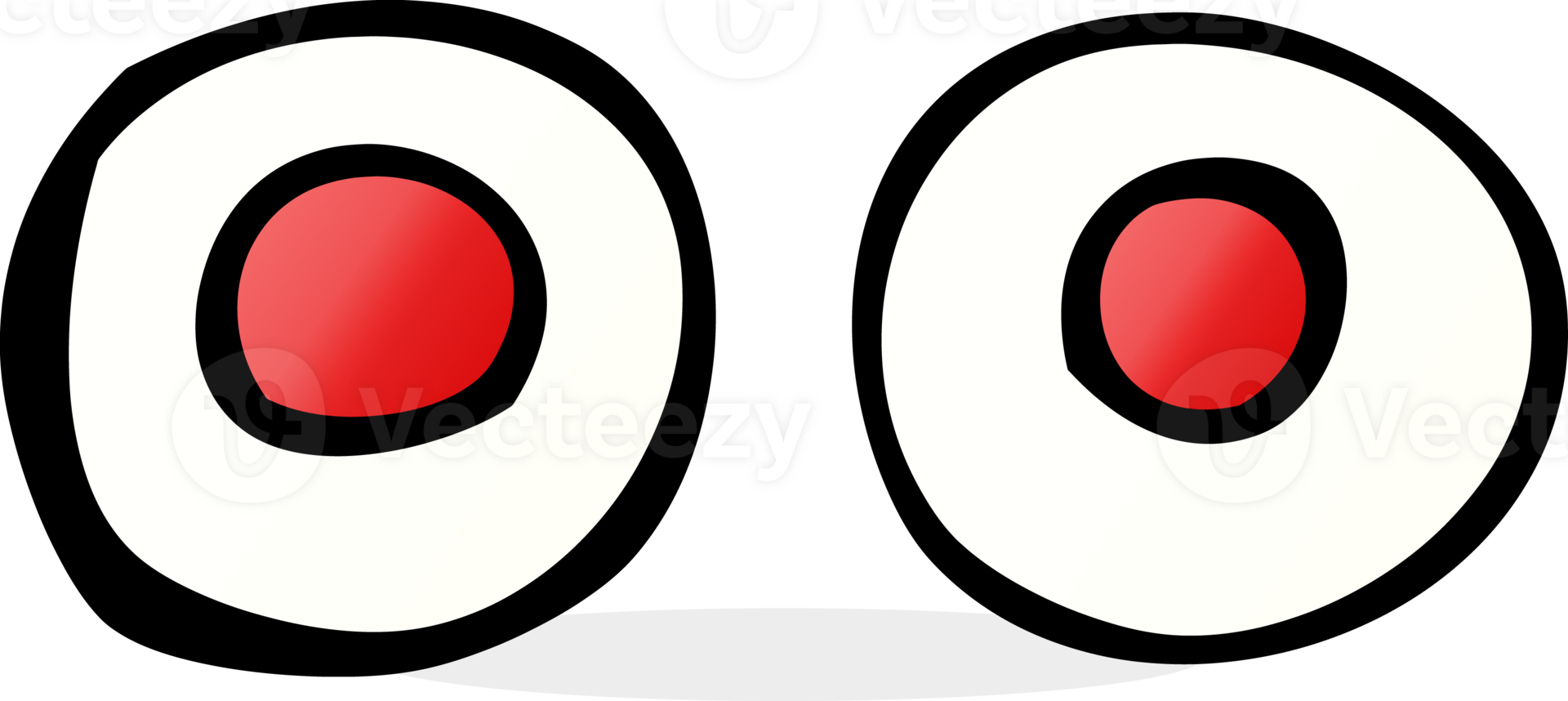 Cartoon rote Augen png