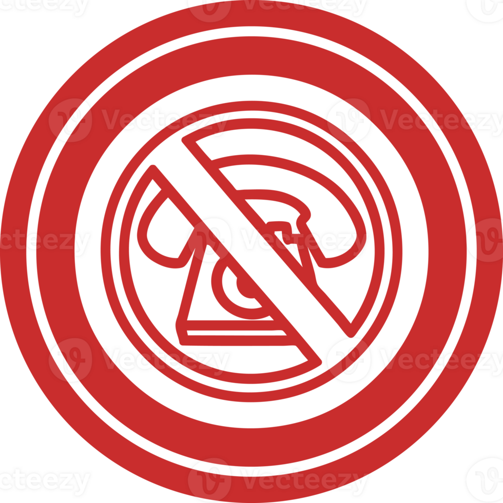 no cold calling circular icon symbol png
