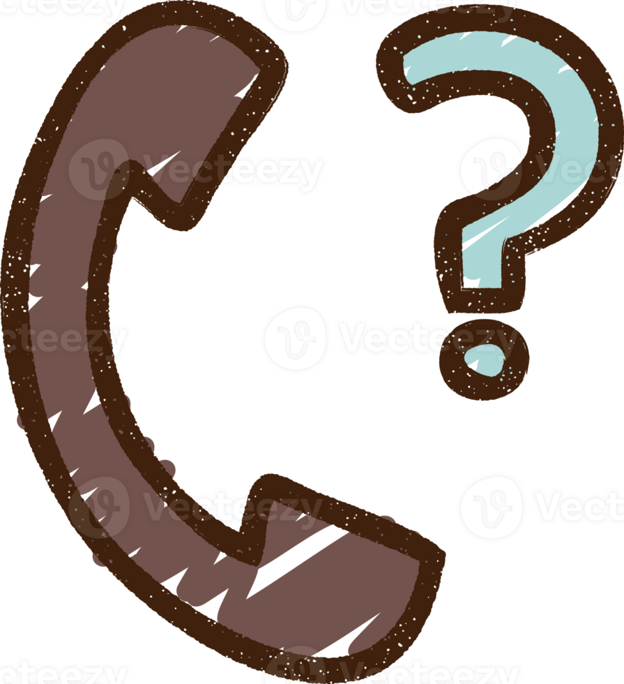Telephone Receiver Chalk Drawing png