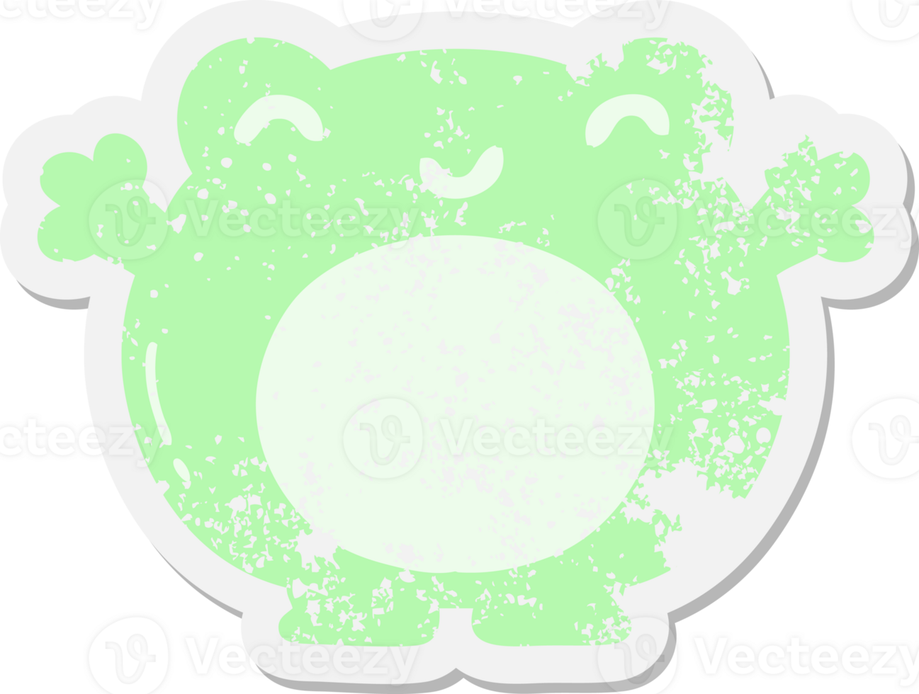 frog grunge sticker png
