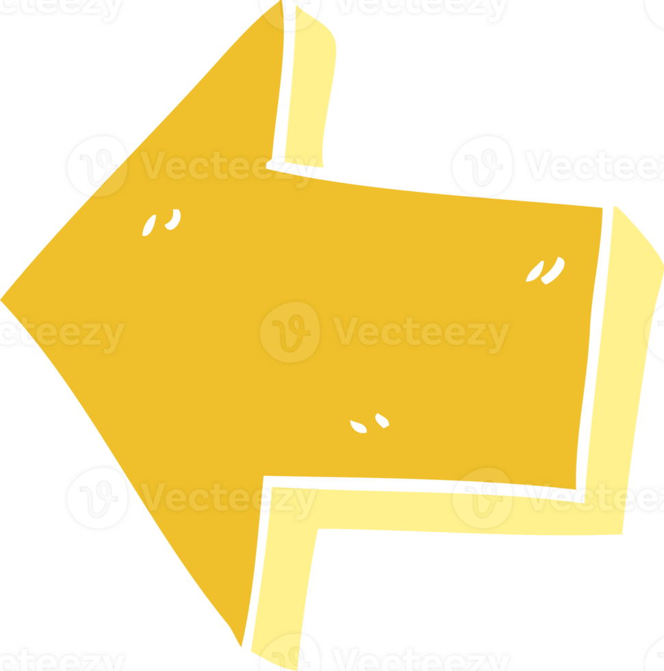 cartoon doodle pointing arrow png