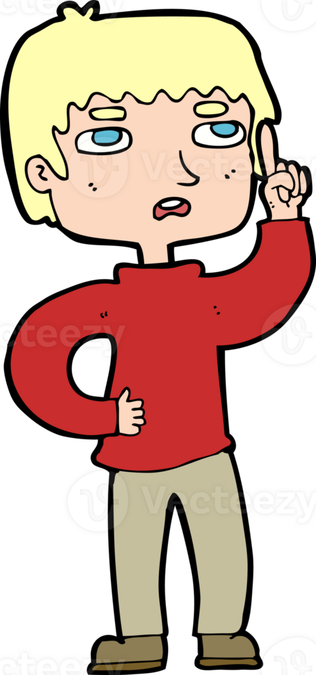 cartoon boy with question png