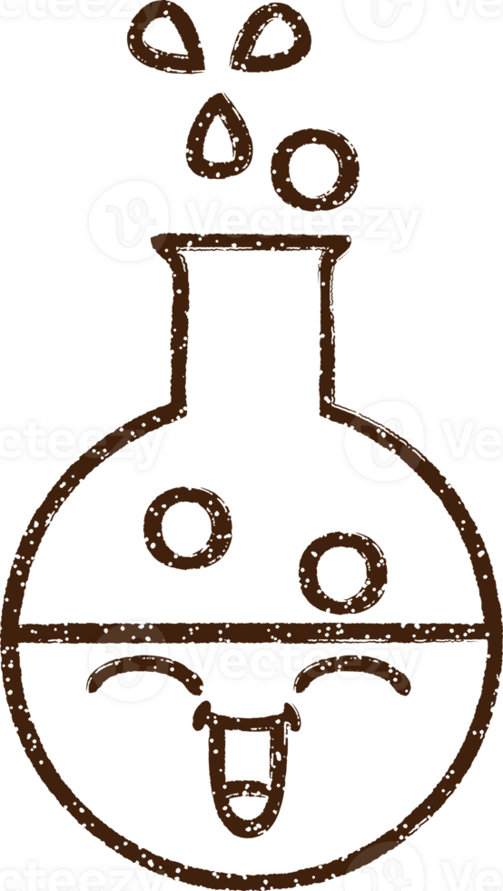 Science Experiment Charcoal Drawing png