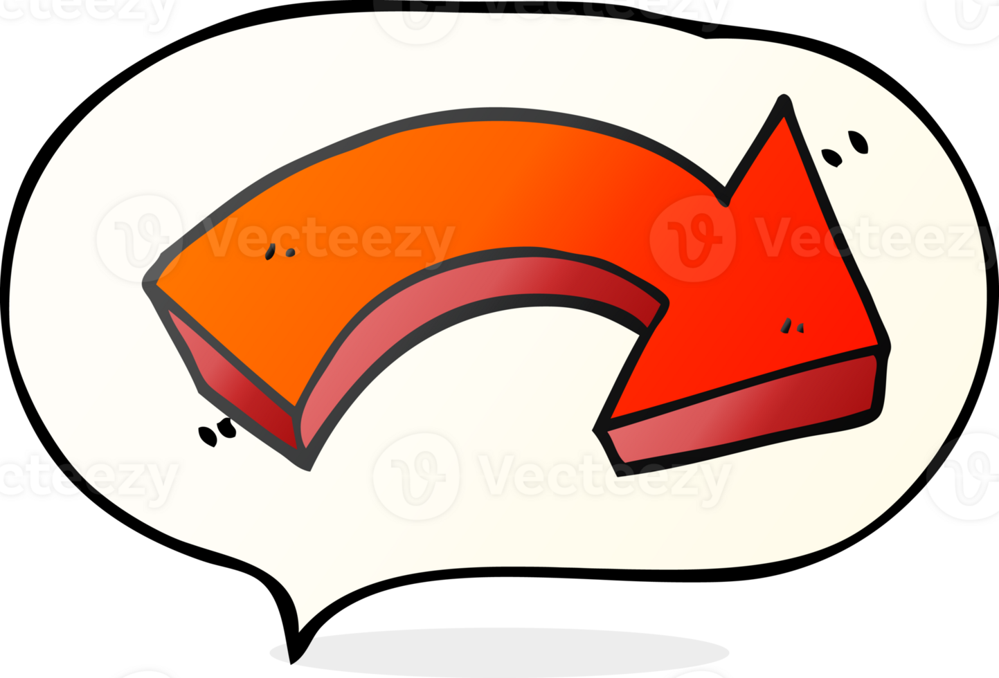 drawn speech bubble cartoon pointing arrow png