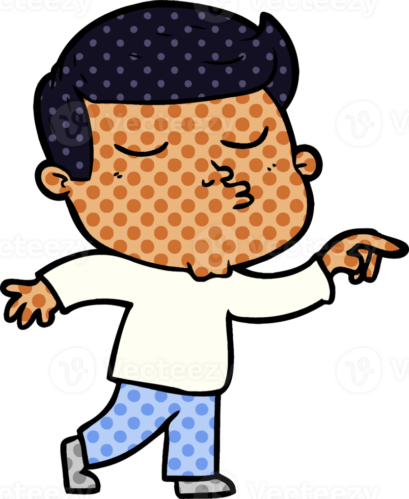 cartoon model guy pouting png