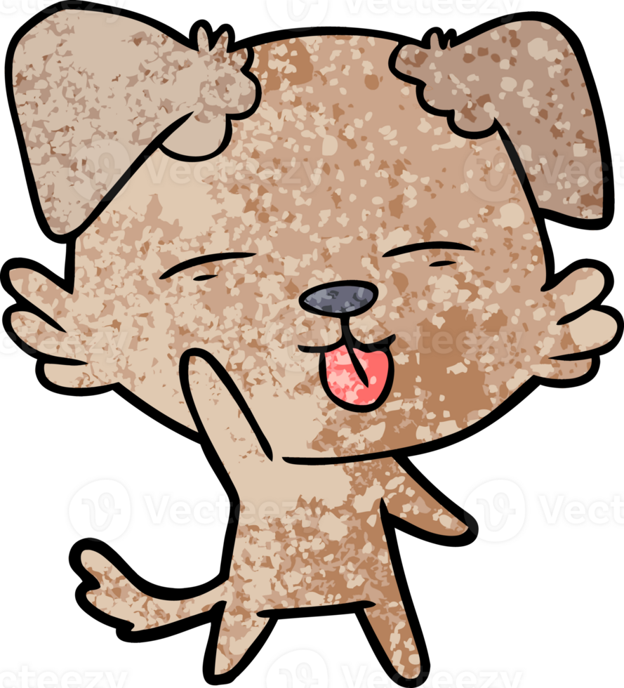 cartoon dog sticking out tongue png