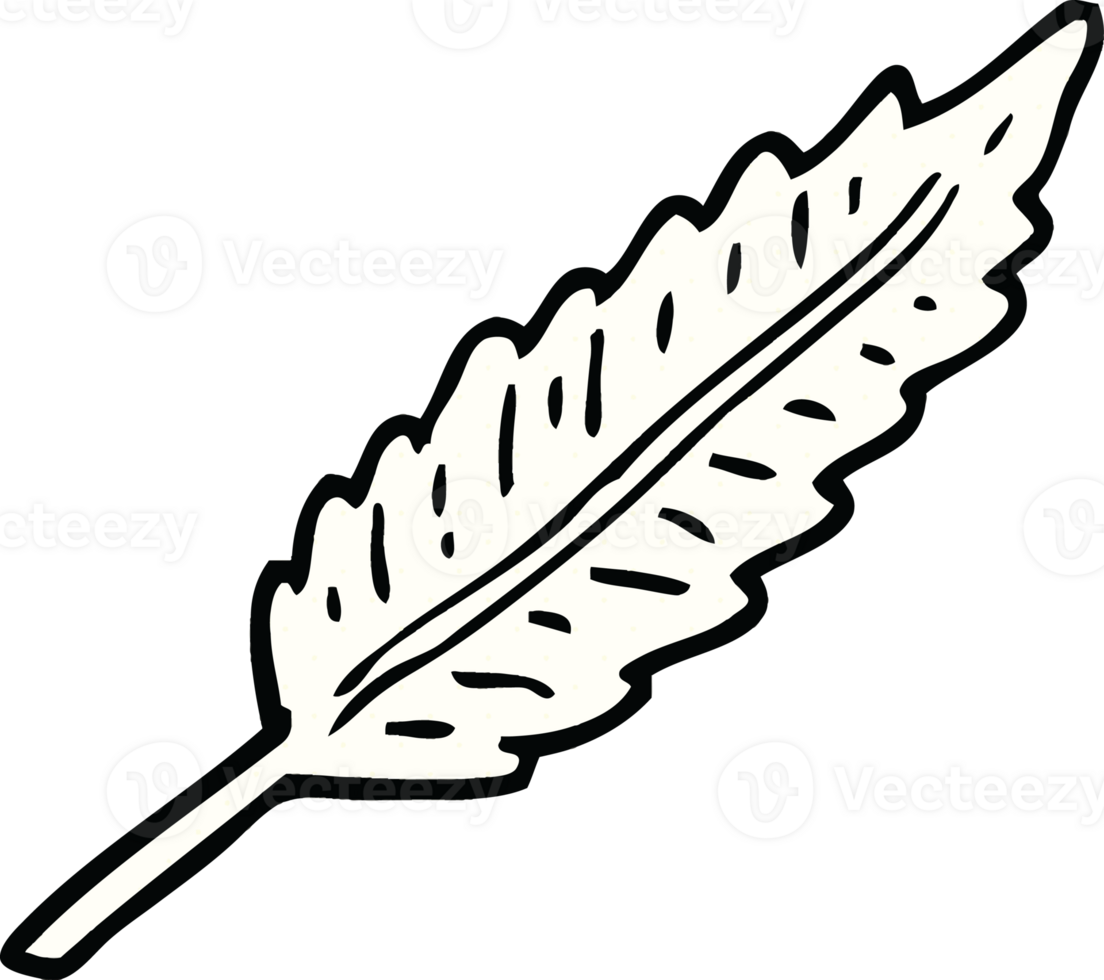 comic book style cartoon of a white feather png