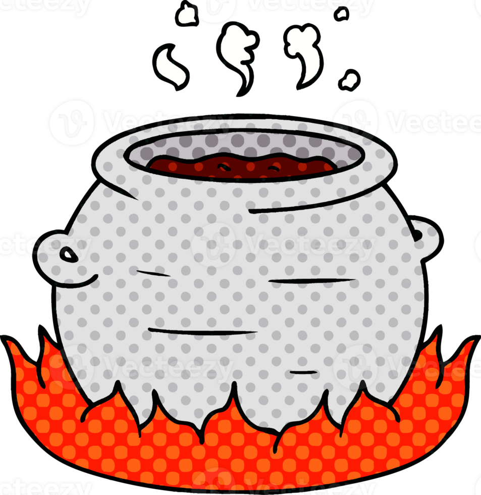 hand drawn cartoon doodle of a pot of stew png