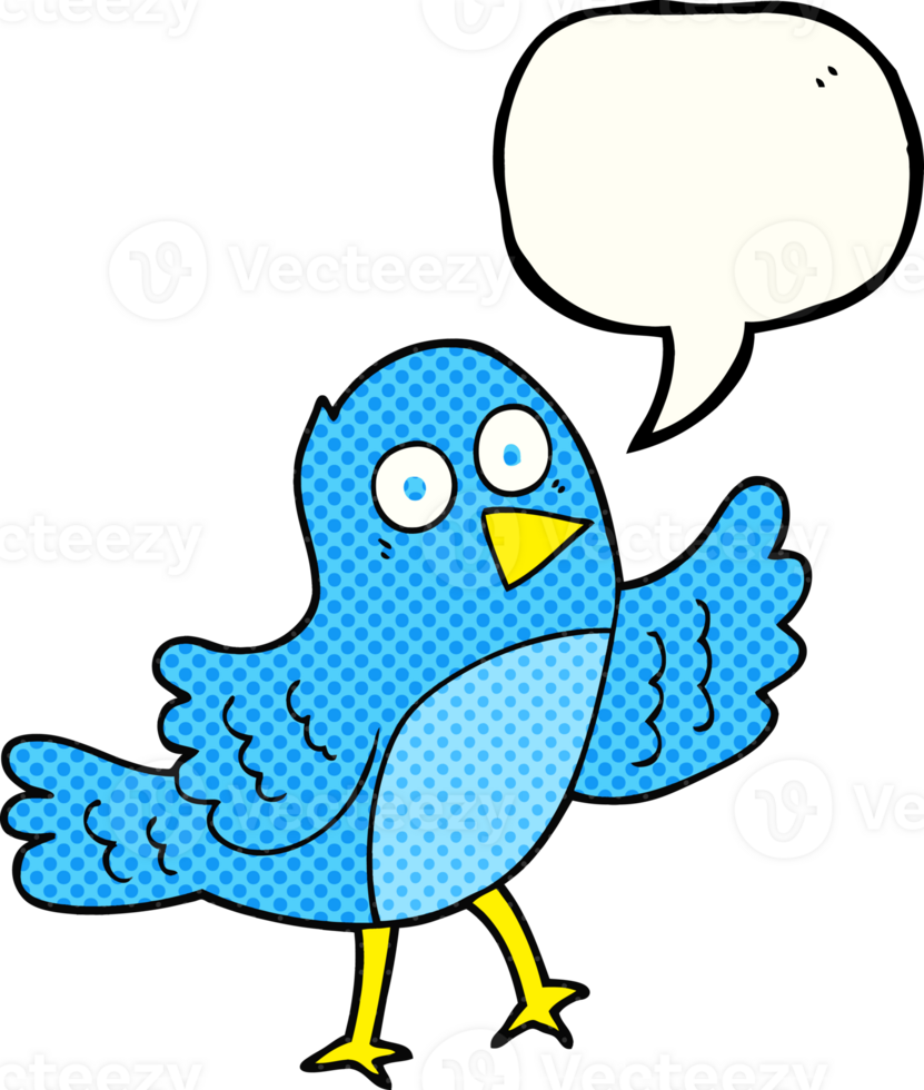 drawn comic book speech bubble cartoon bird png