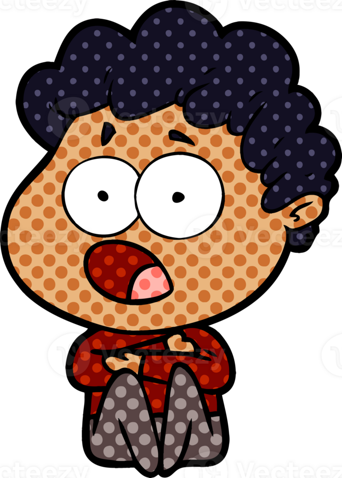 cartoon man gasping in surprise png