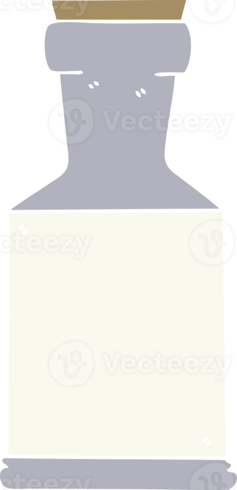 hand drawn quirky cartoon potion bottle png