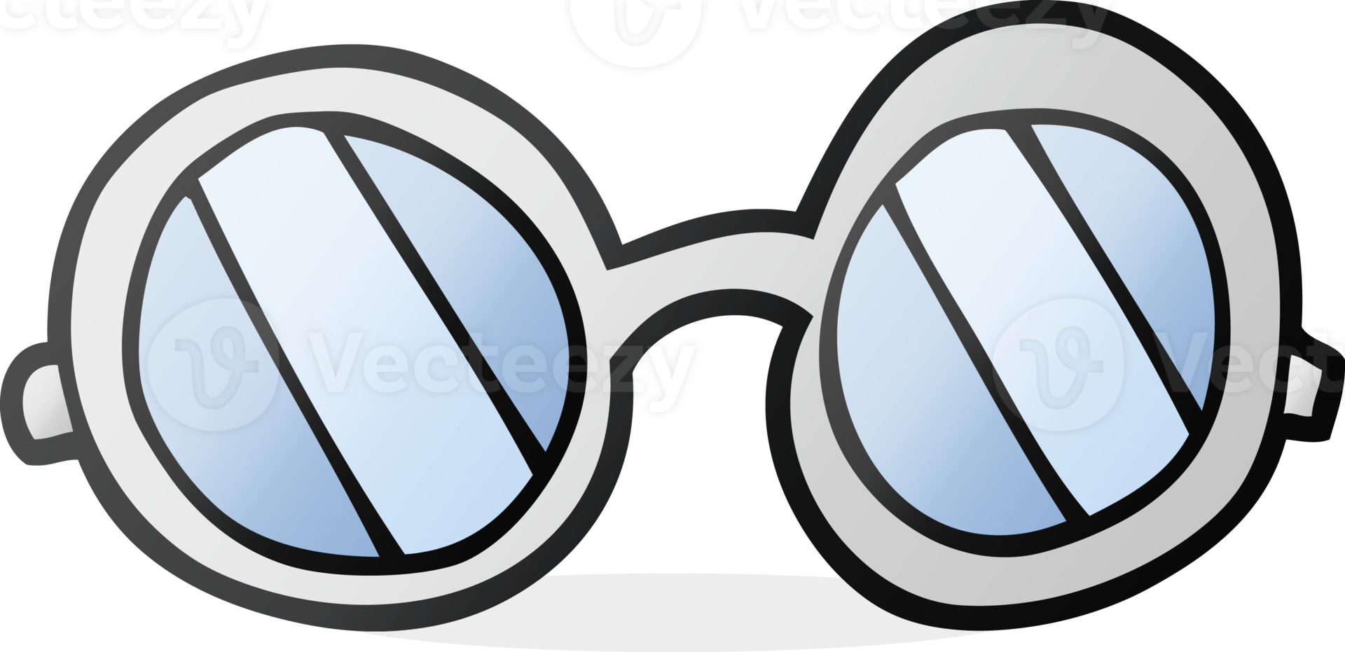 hand drawn cartoon glasses png