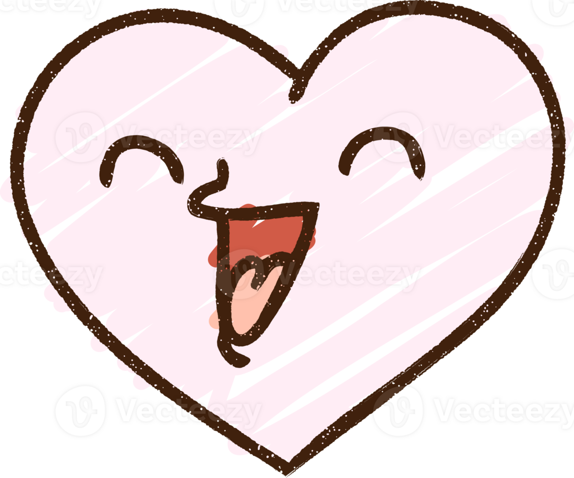Laughing Heart Chalk Drawing png