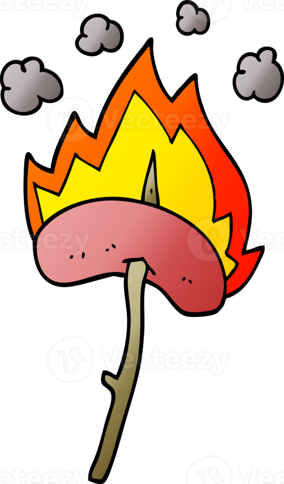 cartoon doodle of a hot dog png