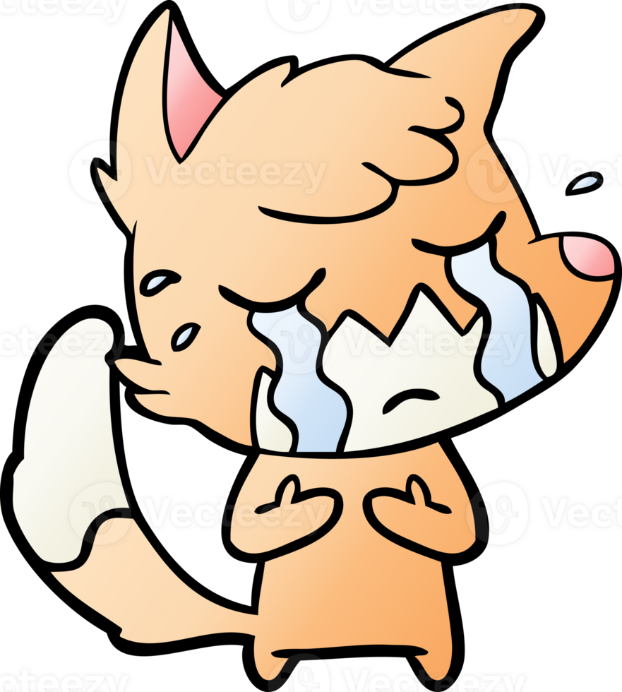 crying fox cartoon png