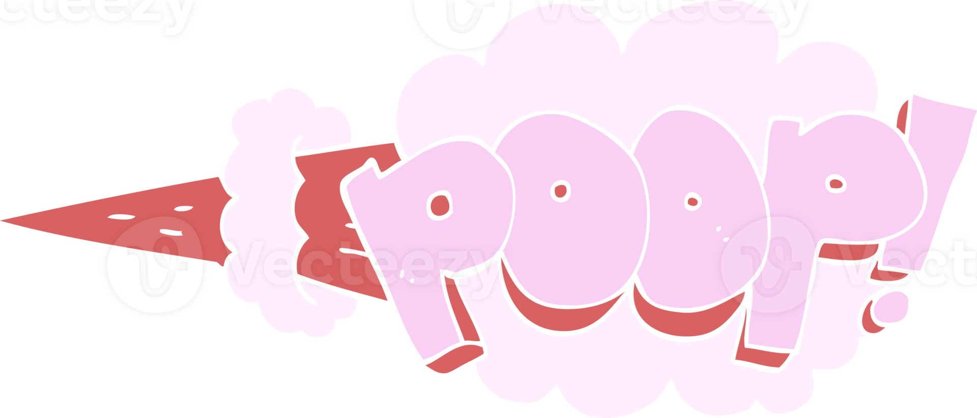 flat color illustration of poop explosion png
