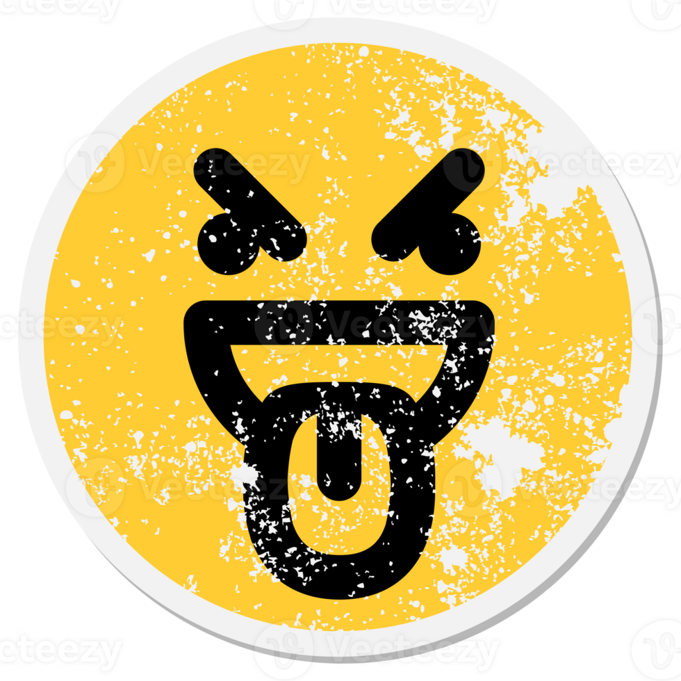 simple evil face circle png
