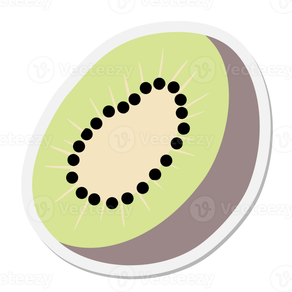 Kiwi fruit sticker png