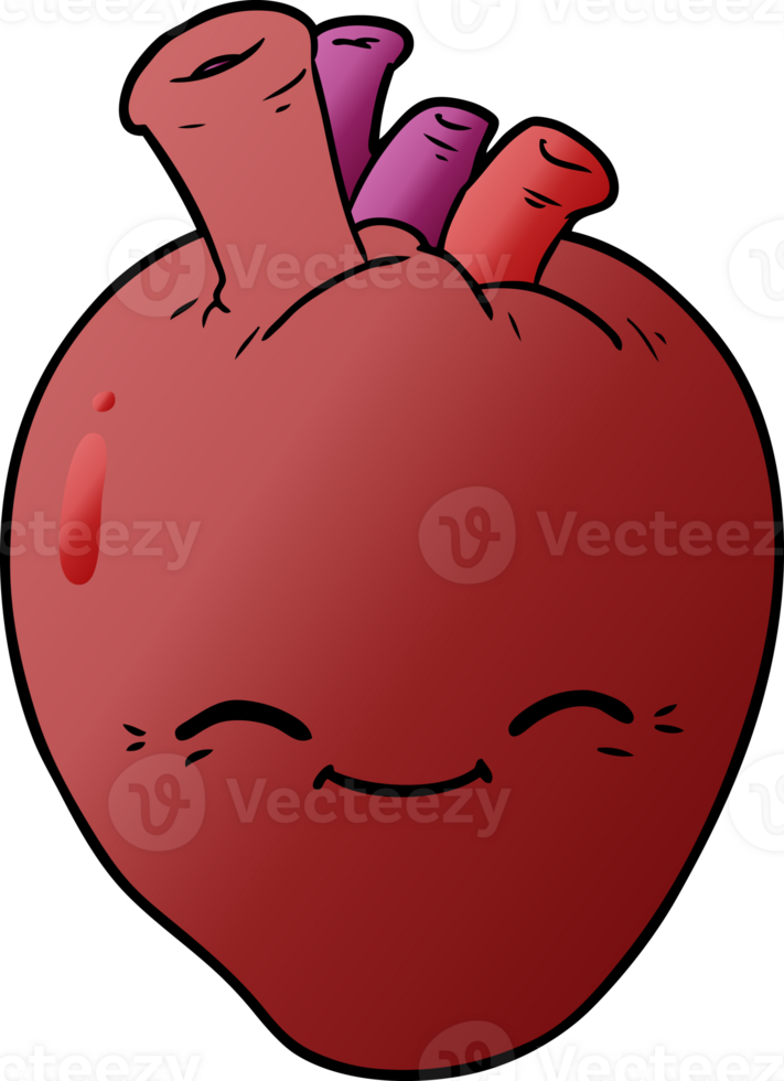 cartoon happy heart png