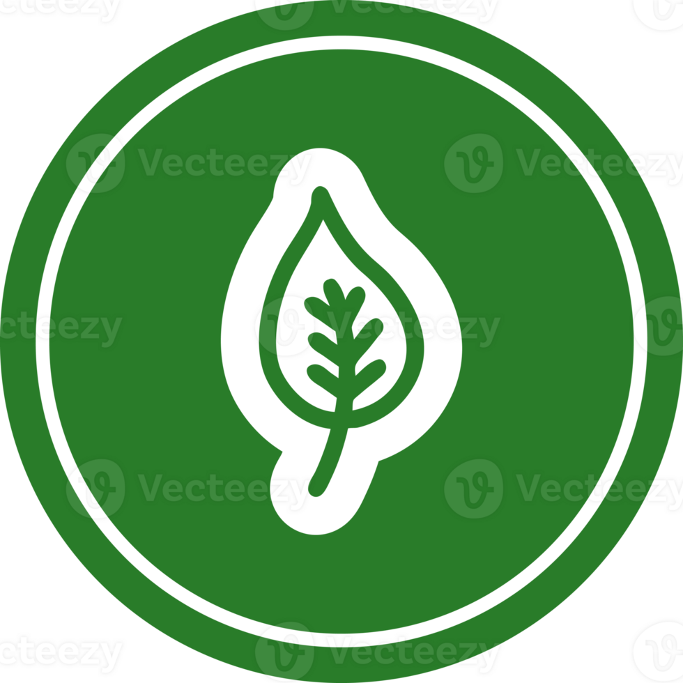 natural leaf circular icon symbol png