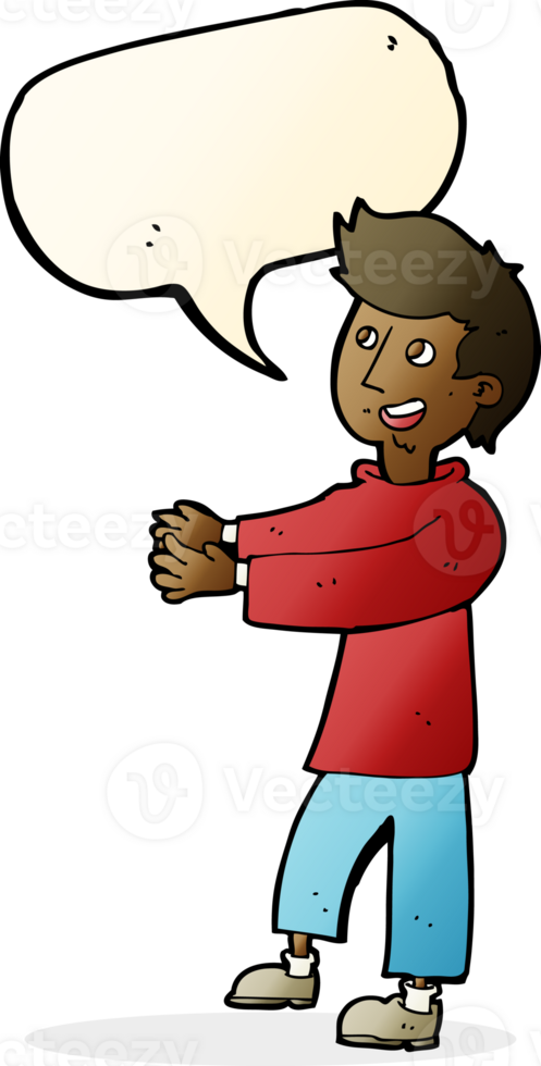 cartoon happy man with speech bubble png