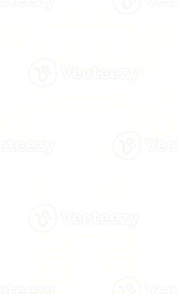 Robot Chalk Drawing png