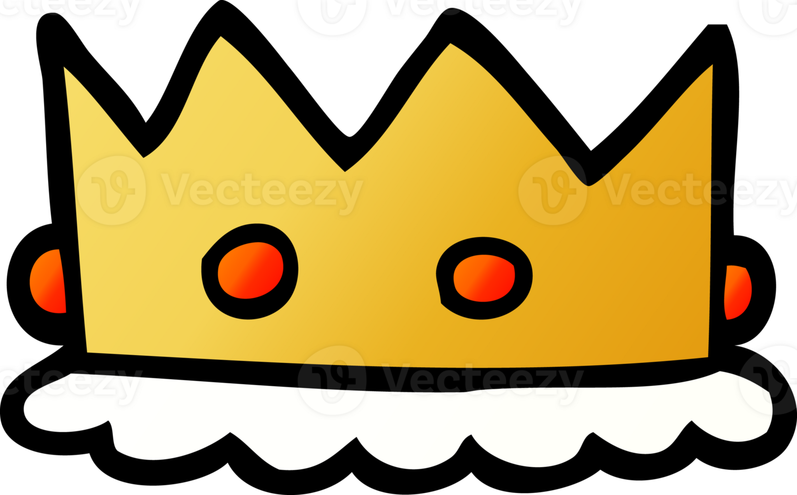 cartoon doodle royal crown png