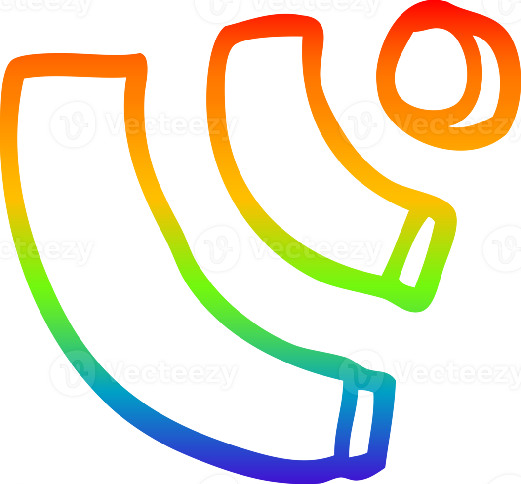 rainbow gradient line drawing of a cartoon wi fi png