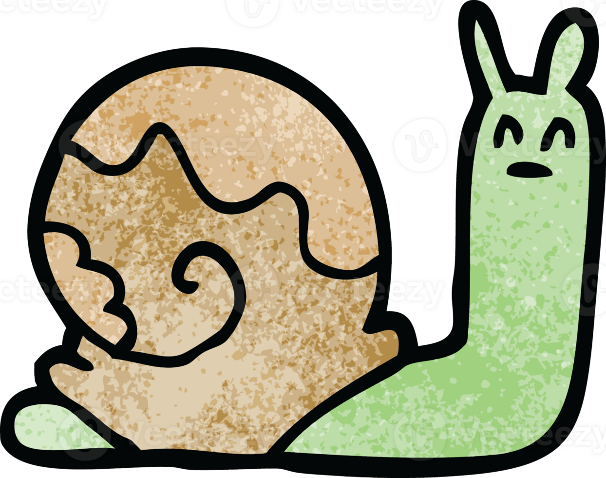 cartoon doodle snail png