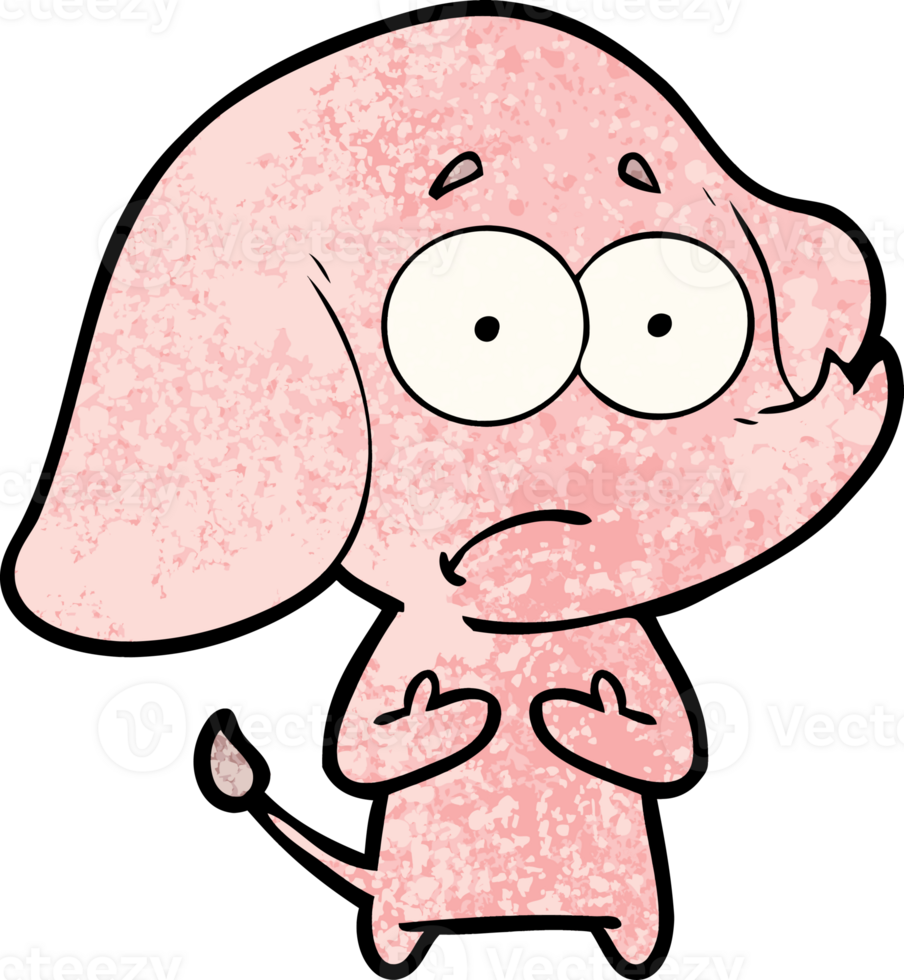 cartoon unsure elephant png