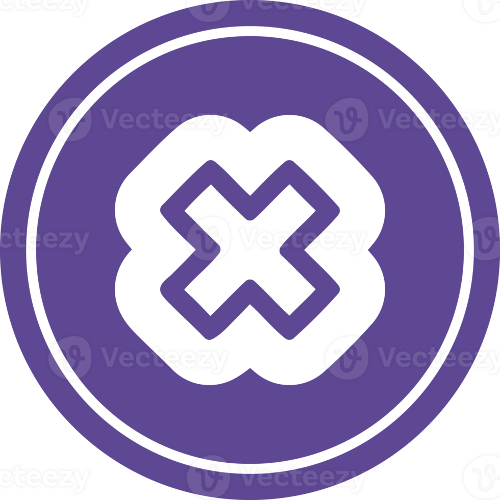 multiplication sign circular icon symbol png