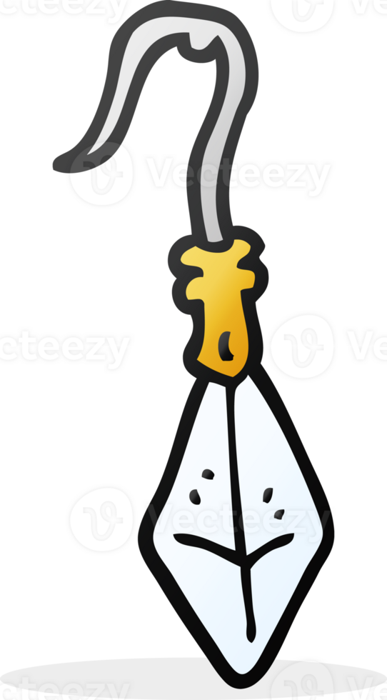 hand drawn cartoon diamond earring png
