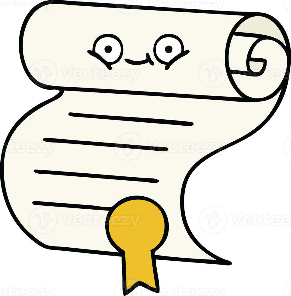 cute cartoon of a contract png