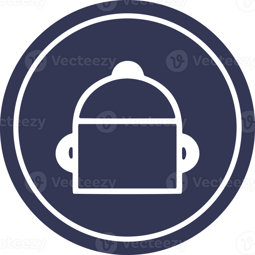 cooking pot circular icon symbol png
