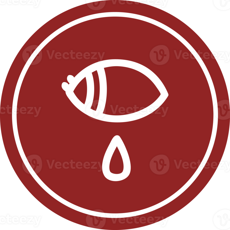 crying eye circular icon symbol png