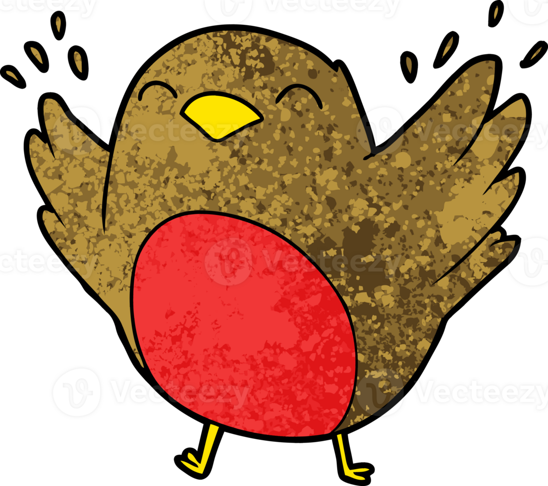 cartoon robin flapping wings png