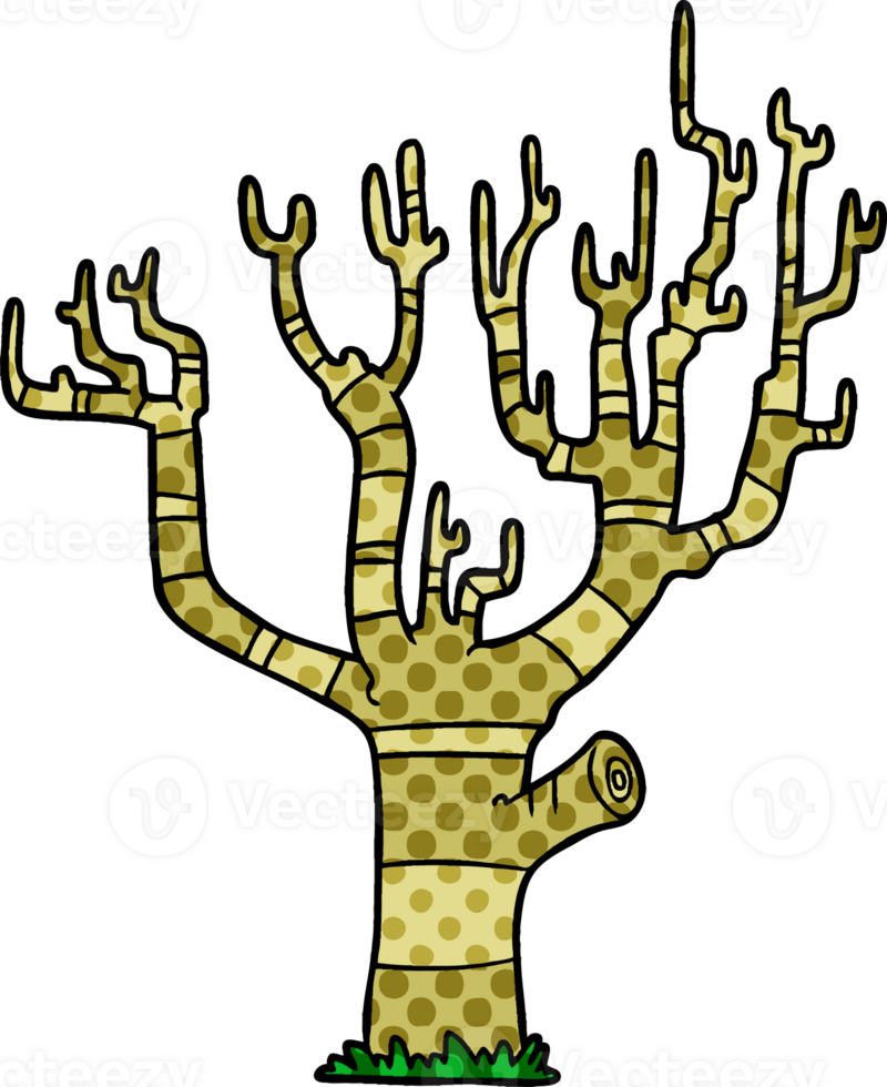 cartoon winter tree png