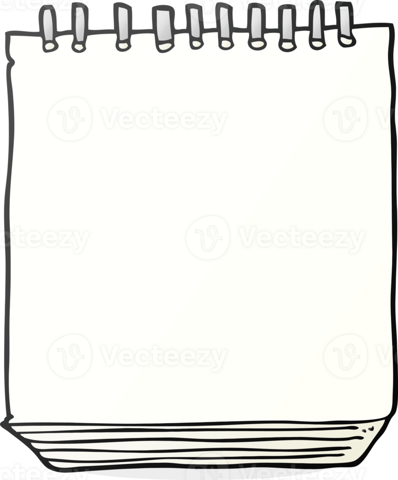 drawn cartoon notepad png