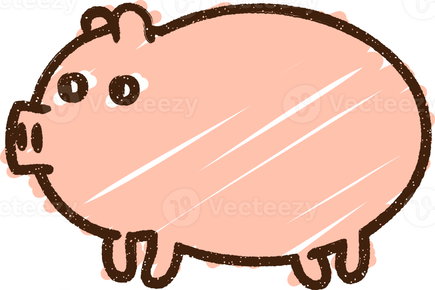 Pig Chalk Drawing png