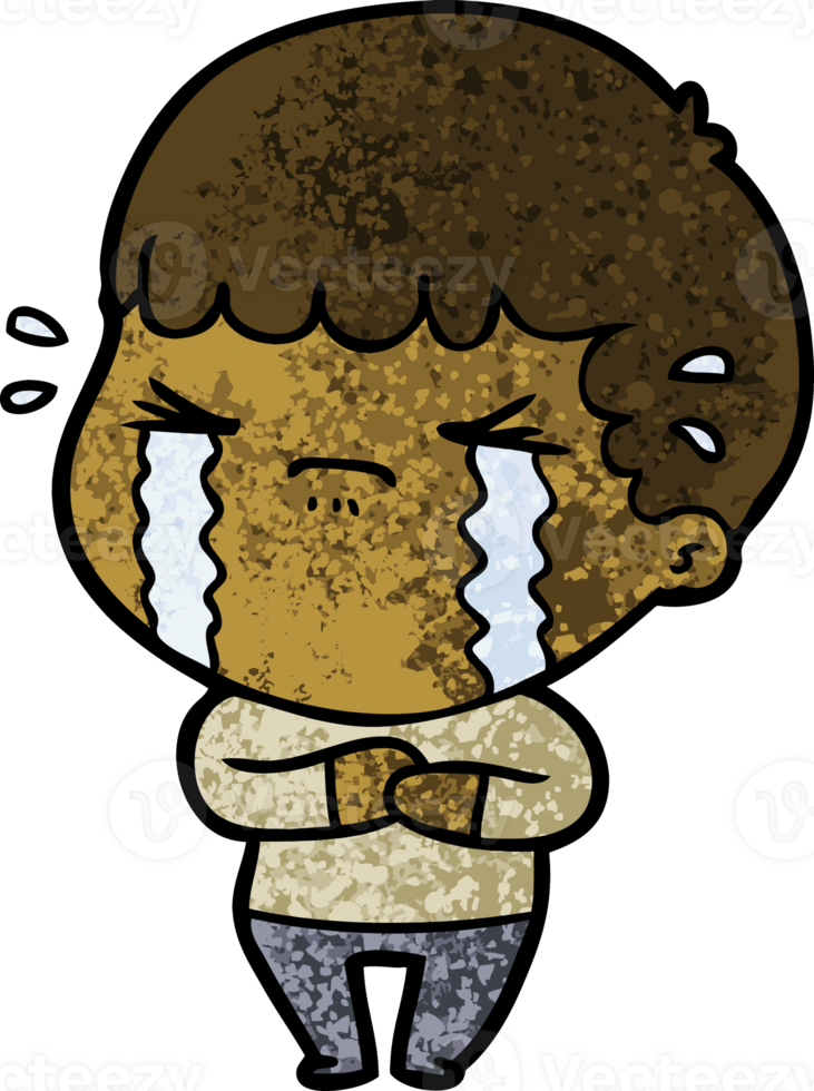 cartoon man crying png