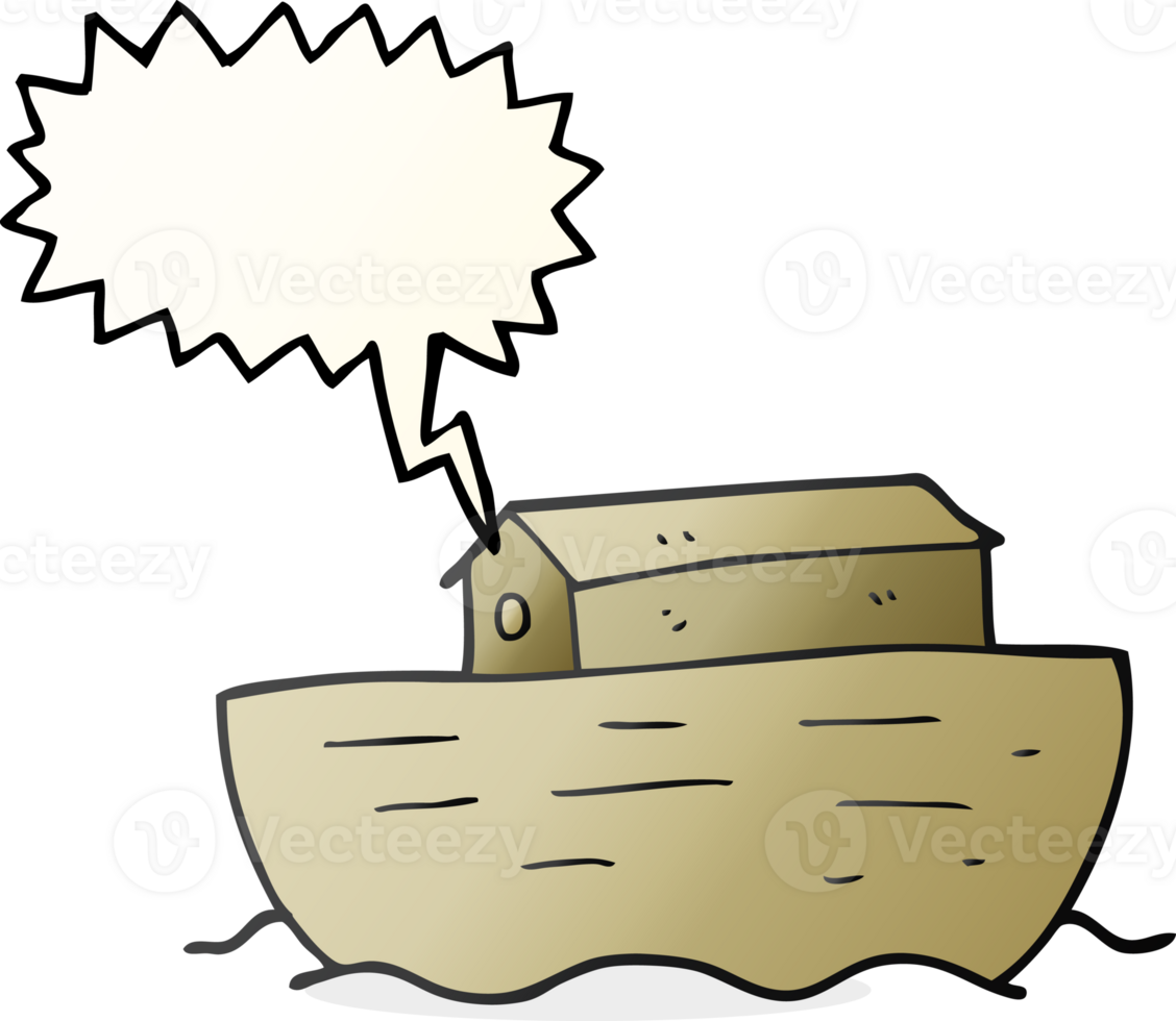 drawn speech bubble cartoon noah's ark png