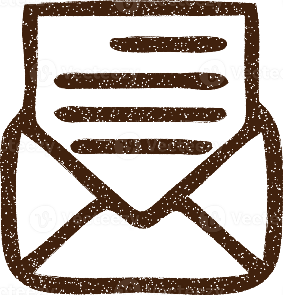 Mail Symbol Charcoal Drawing png