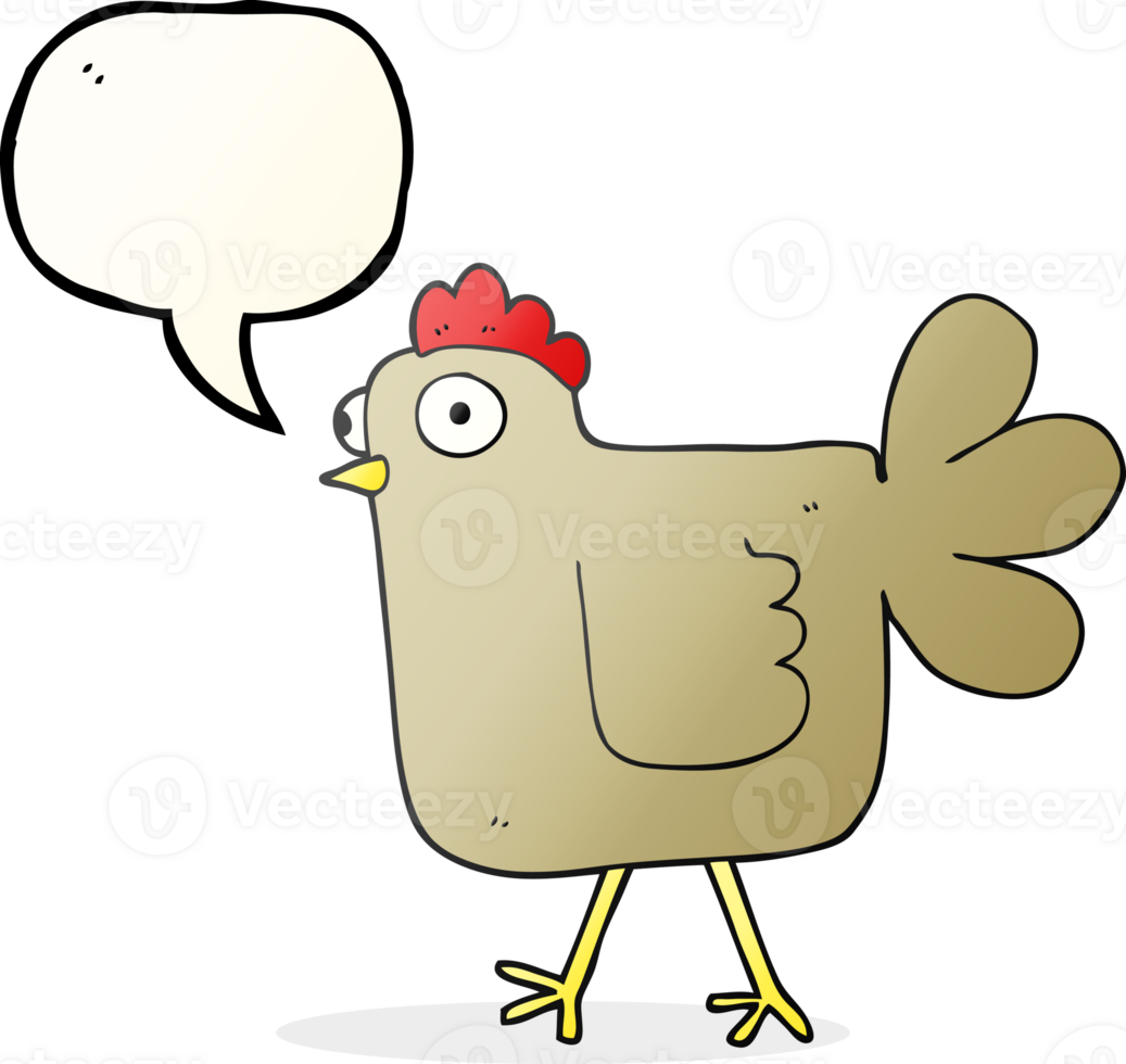 drawn speech bubble cartoon chicken png