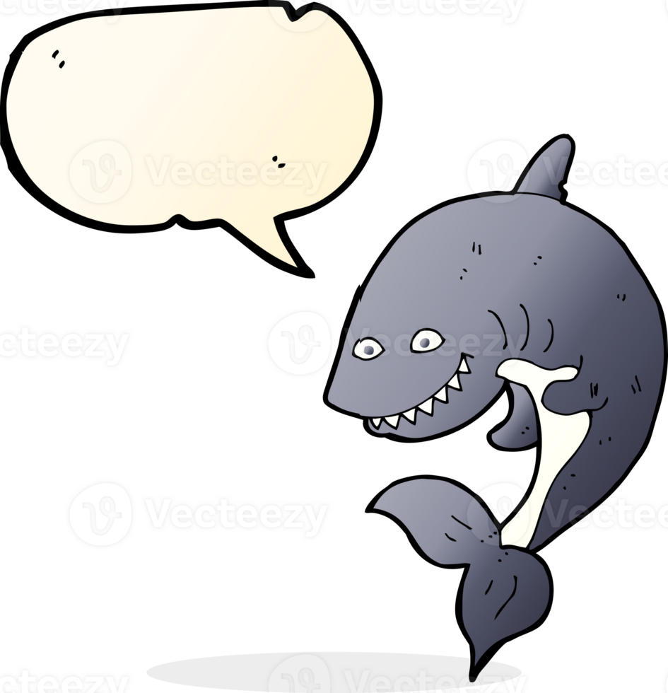 cartoon shark with speech bubble png
